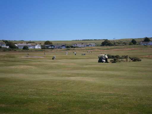 Crossing the golf course