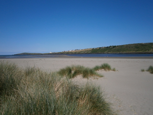 Poppit sands with low tide
