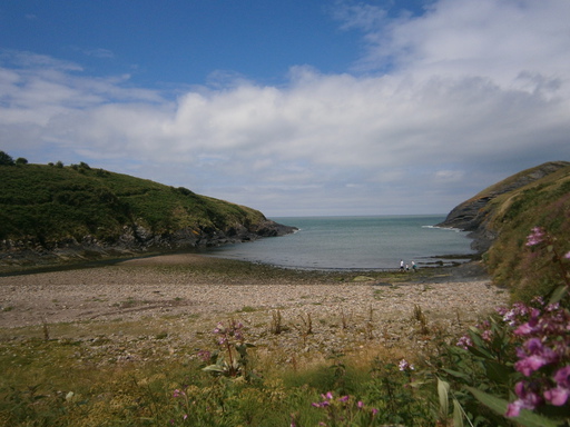 the bay near moylgrove we went into the countryside