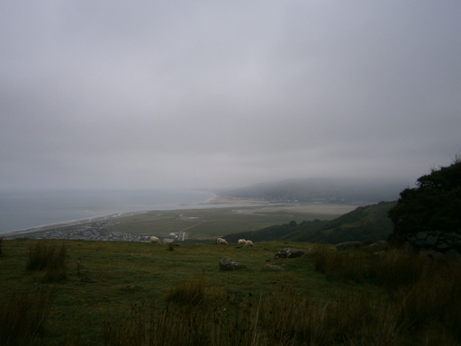 Looking back at Fairbourne and Barmouth