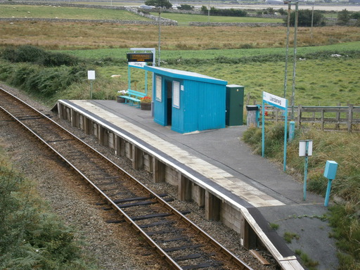 Its tiny train station