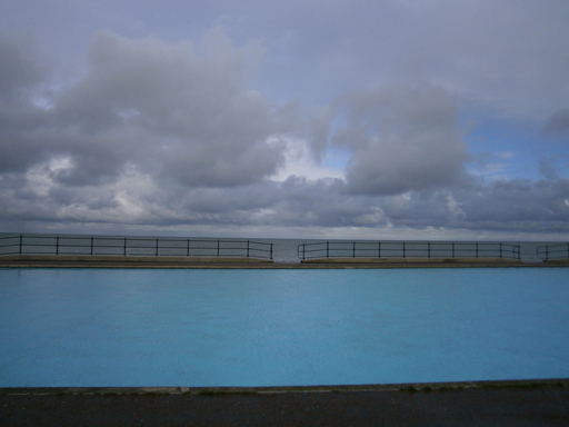 A pool in front of the sea at the bay - why not