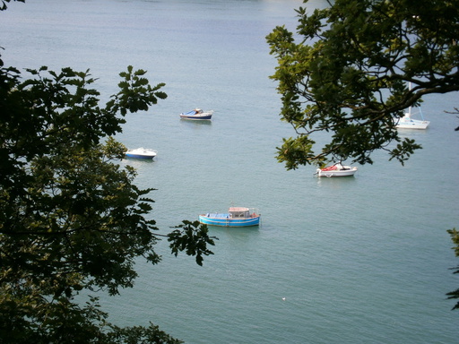 Some ships between Anglesey and Bangor