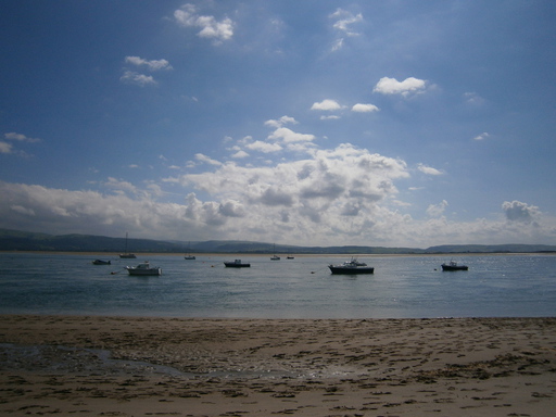 Into the bay of aberdovey