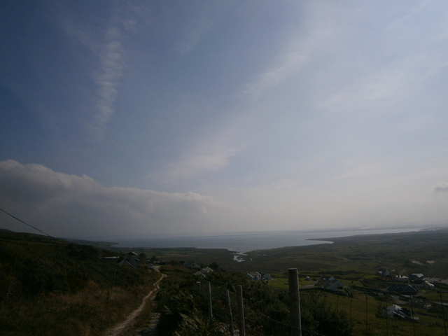 Back on the path looking past the beach