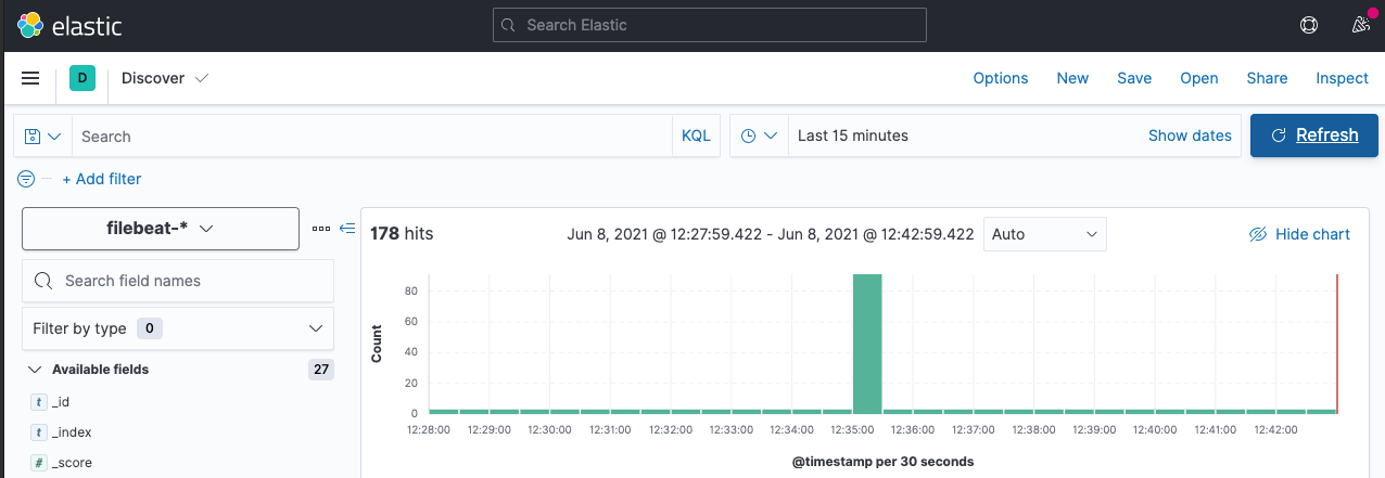 Kibana Discover Screenshot