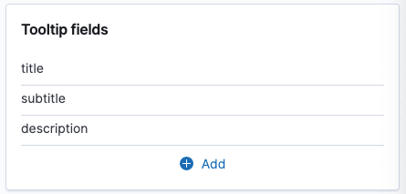 Kibana Maps Tooltip Fields