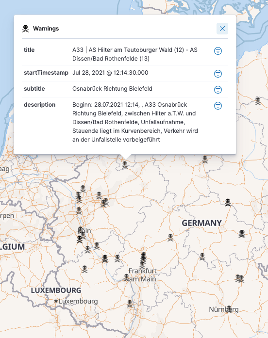 Kibana Maps Warning Tooltips