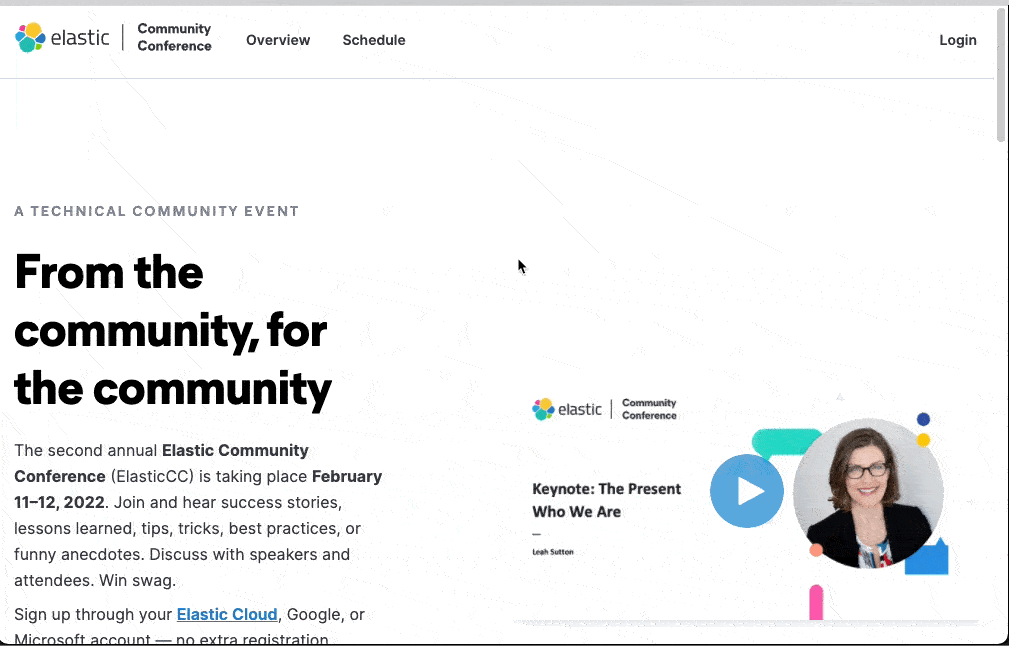 Login via Elastic Cloud